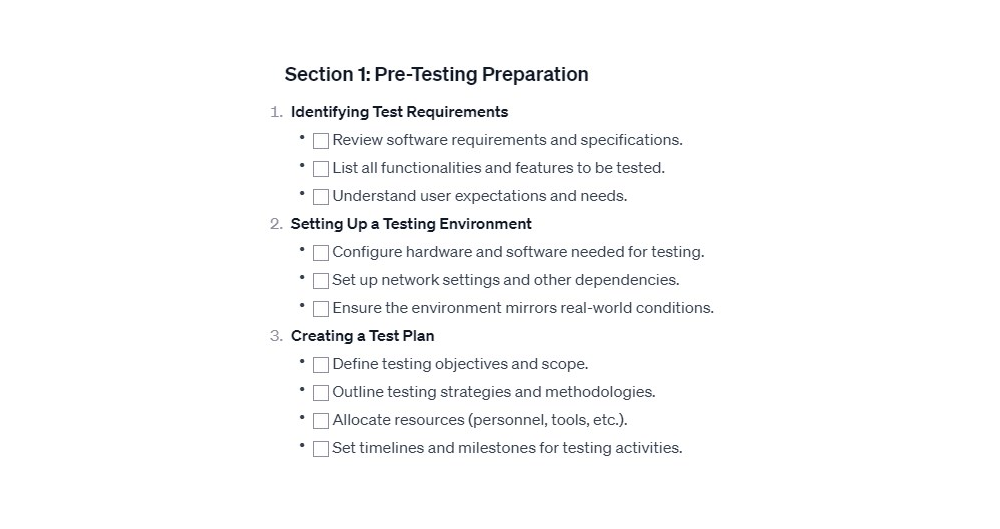 The Only Software Testing Checklist You Need
