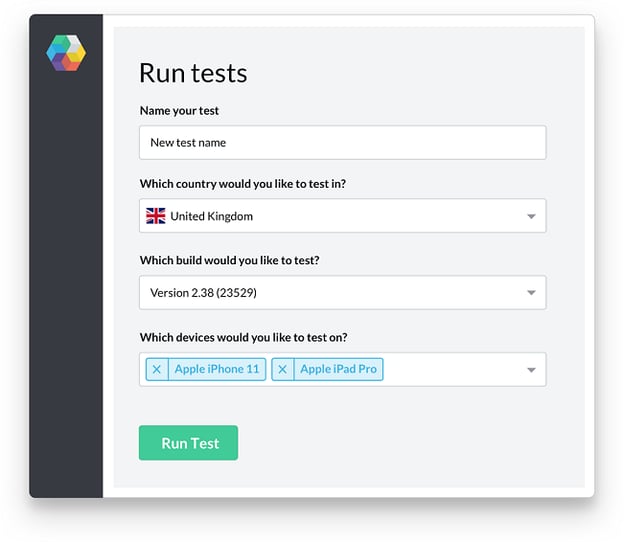 Global App Testing platform example