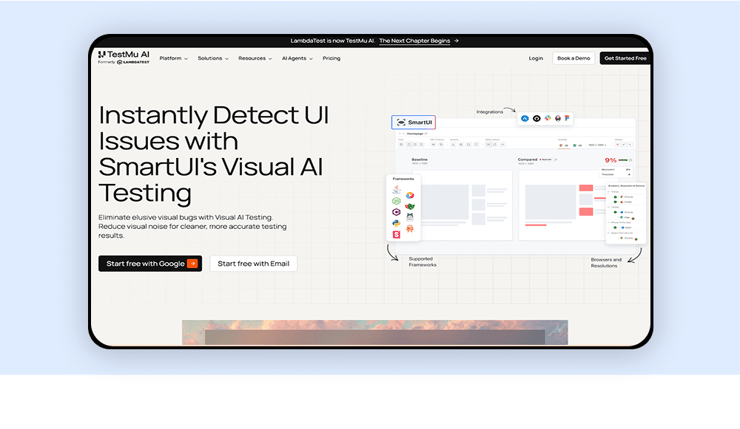 TestMU AI Visual Comparison