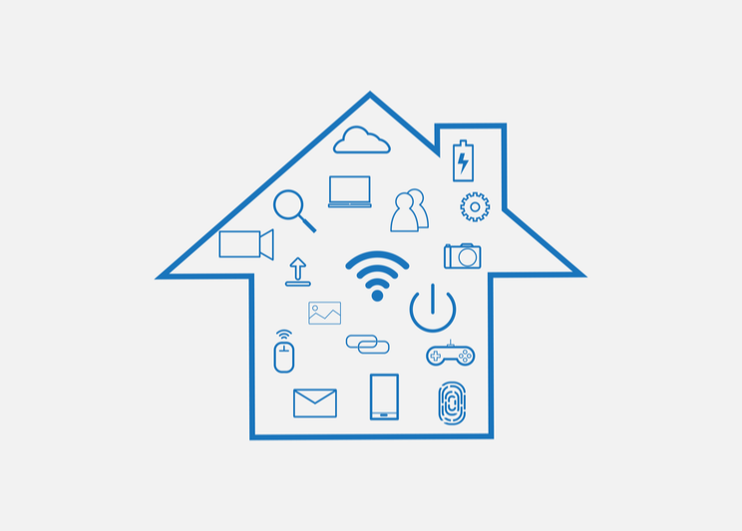 Connected house tech icons