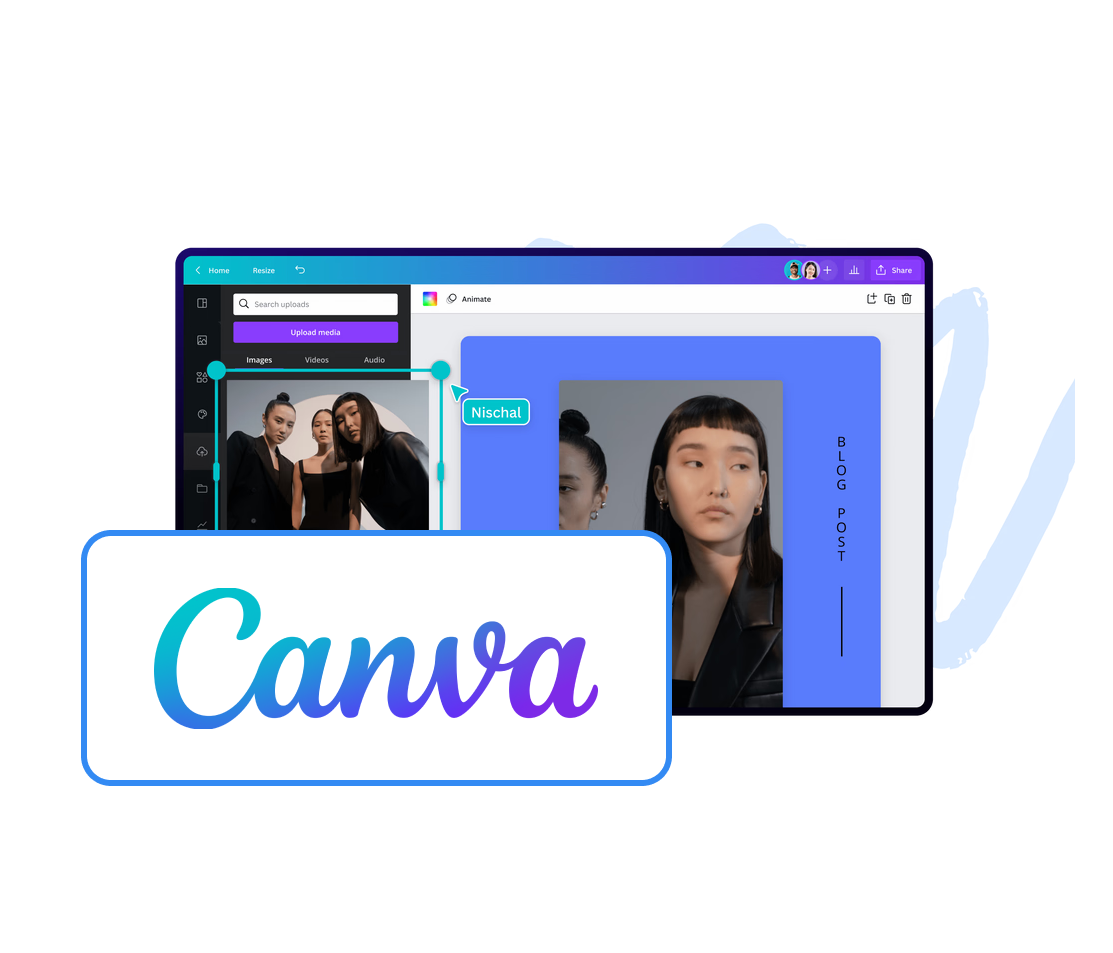 Canva grouping